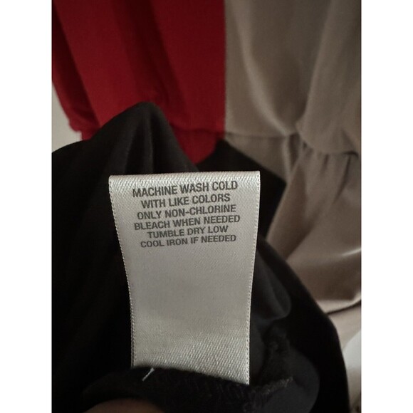 Dress Barn Dress Women’s Plus Size 22 V-Neck Color Block Elastic Waist - Picture 6 of 6